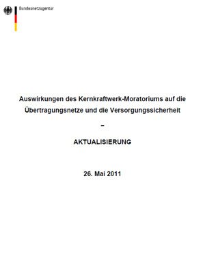 Bundesnetzagentur Auswirkungen Moratorium