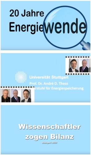 20 Jahre Energiewende Universität Stuttgart